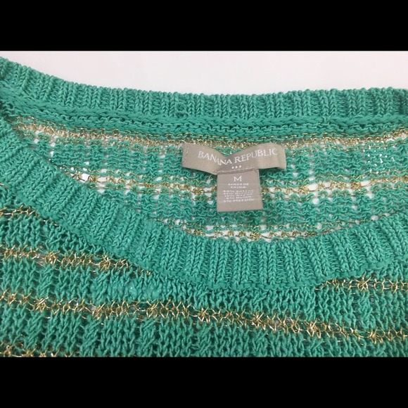 Banana Republic Metallic Stripe Sweater - Picture 8 of 9